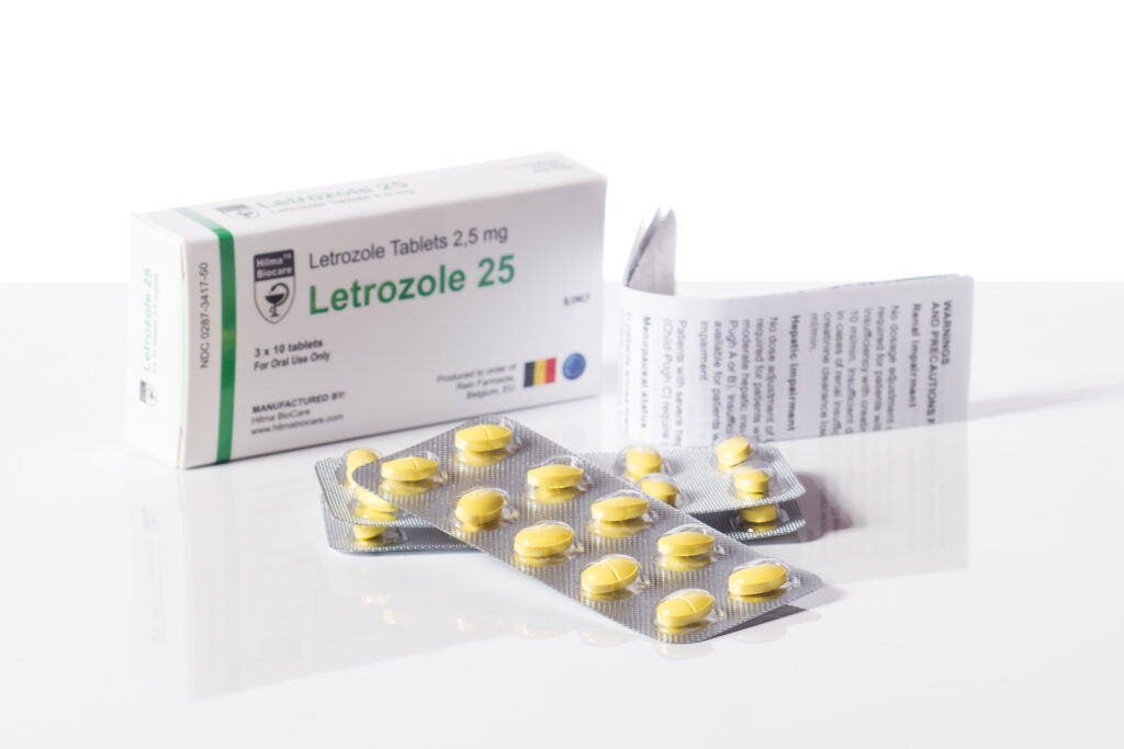 Letrozole 2.5mg Antiestrogen, decreases fat buildup and decreases